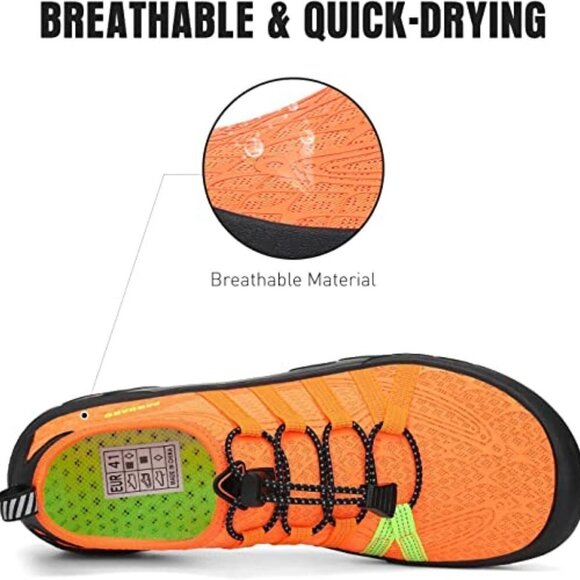 SAGUARO UNISEX ORANGE WATER SPORT SHOES SIZE 7.5 NWT - Picture 3 of 16